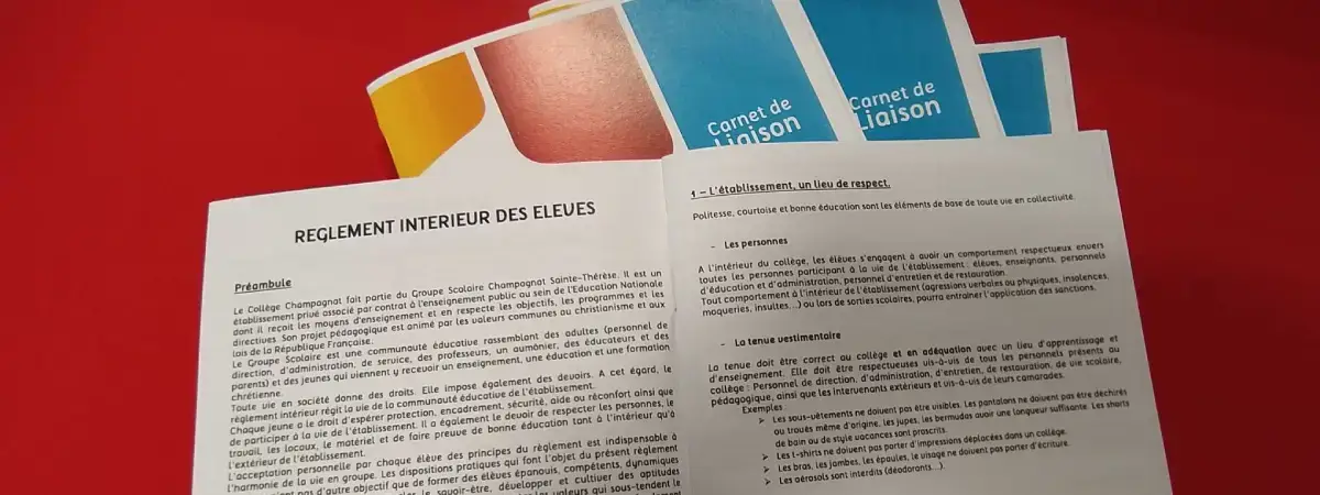 Règlement intérieur des élèves